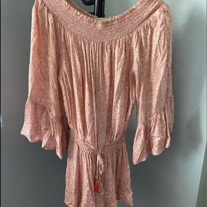 Surf Gypsy off the shoulder boho romper. Worn once